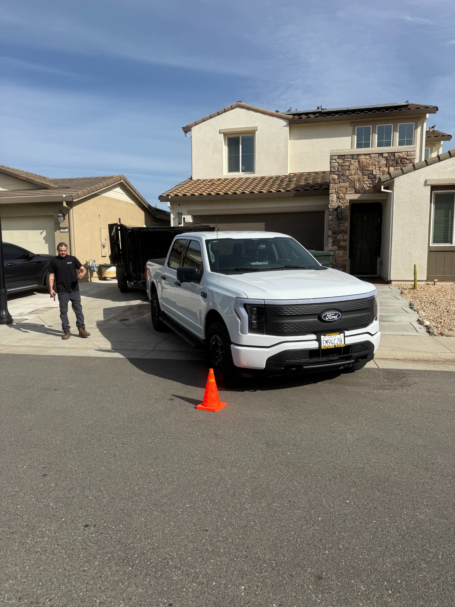 Way 2 Haul truck and dump trailer for junk removal in Davis
